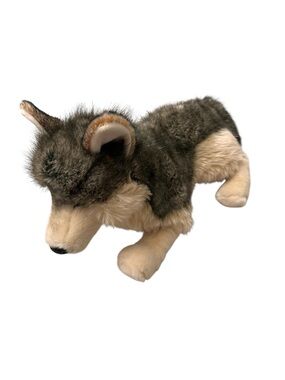 Douglas The Cuddle Toy Smoke the DLux Wolf #1845 Realistic Stuffed Animal Plush